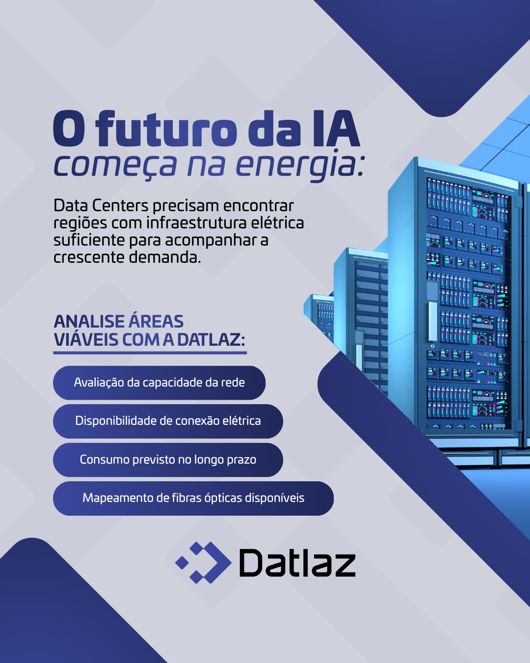  A infraestrutura de IA precisa de terra e de gigawatts.