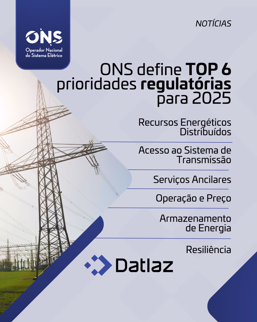 ONS define prioridades regulatórias para 2025 que vão transformar o setor elétrico brasileiro